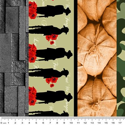 Remembering II Stripe - ANZAC  per metre