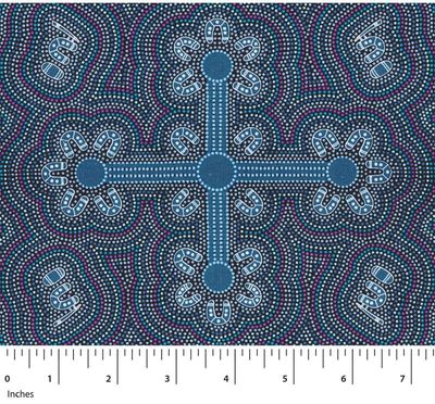 Ladies Dancing at Ceremony - Purple per metre