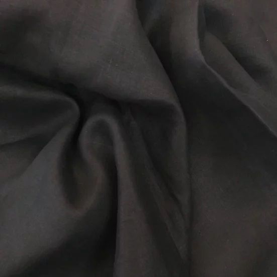 Linda Linen - Black per metre