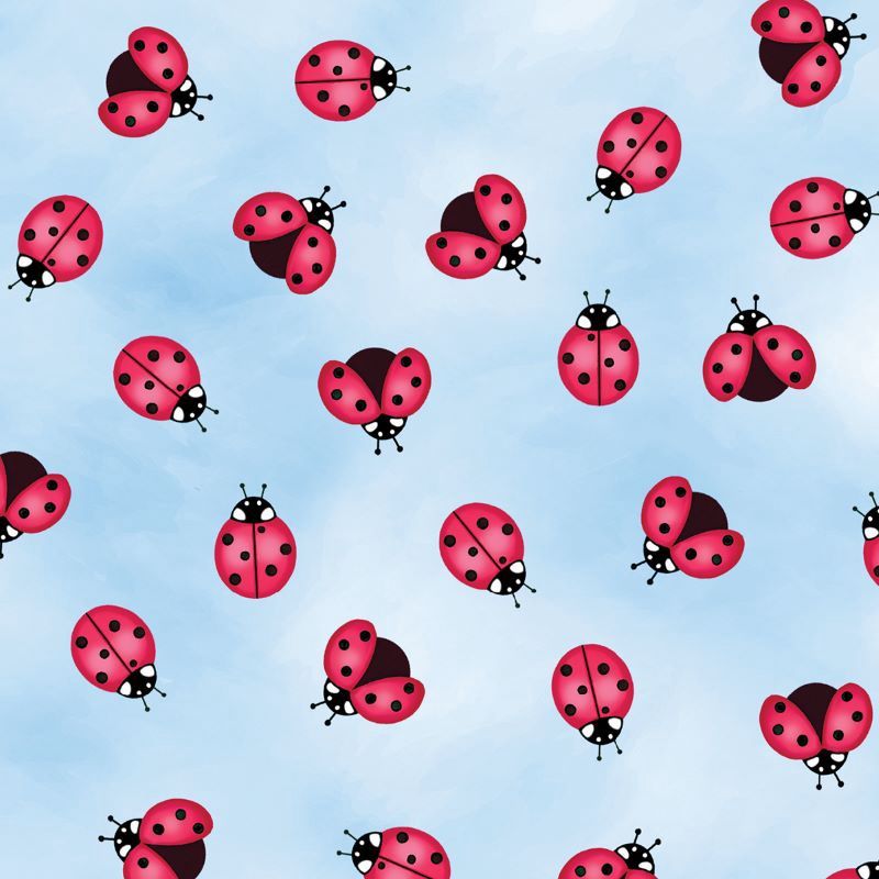 Little Ladybugs - Blue per metre