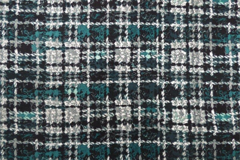 Rowena Check - Emerald per metre