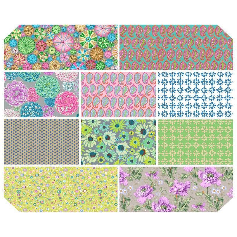 Kaffe Fassett Collective August 24 - LIGHT FQ Bundle 10pcs
