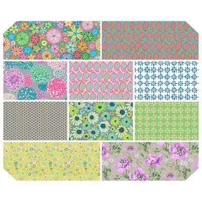 Kaffe Fassett Collective August 24 - LIGHT FQ Bundle 10pcs