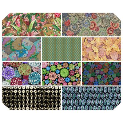 Kaffe Fassett Collective August 24 - DARK FQ Bundle 10 pcs