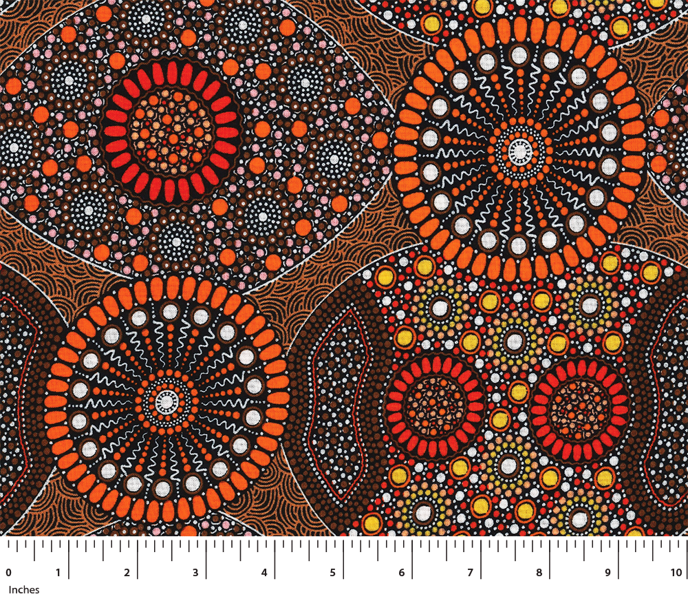 Wild Bush Banana &amp; Tomato Orange per metre