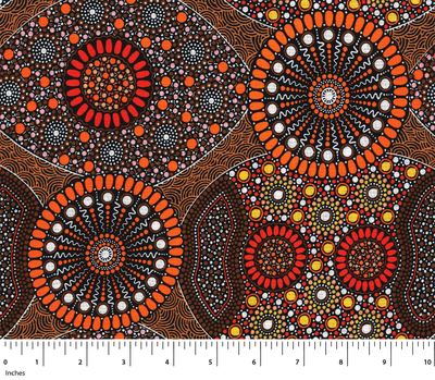 Wild Bush Banana &amp; Tomato Orange per metre