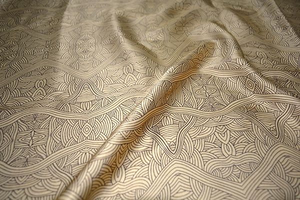 Untitled Gold Silk Satin per metre