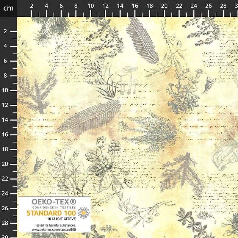 Herbarium - Nature Plants Writing Mushroom and Text