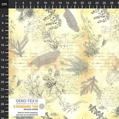 Herbarium - Nature Plants Writing Mushroom and Text