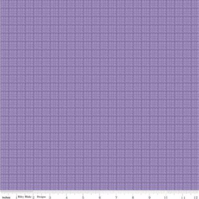 Stitcher&#39;s Flannel Purple Plaid per metre