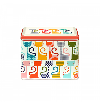 Kate Rhees Cats Extra Large Caddy Tin