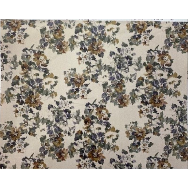 Corduroy Printed Cotton Green per metre