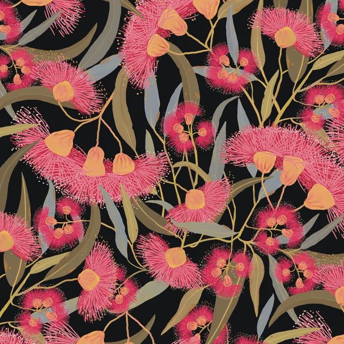 108&quot; Australian Gum Nut Flowers - Wideback
