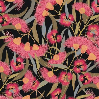 108&quot; Australian Gum Nut Flowers - Wideback