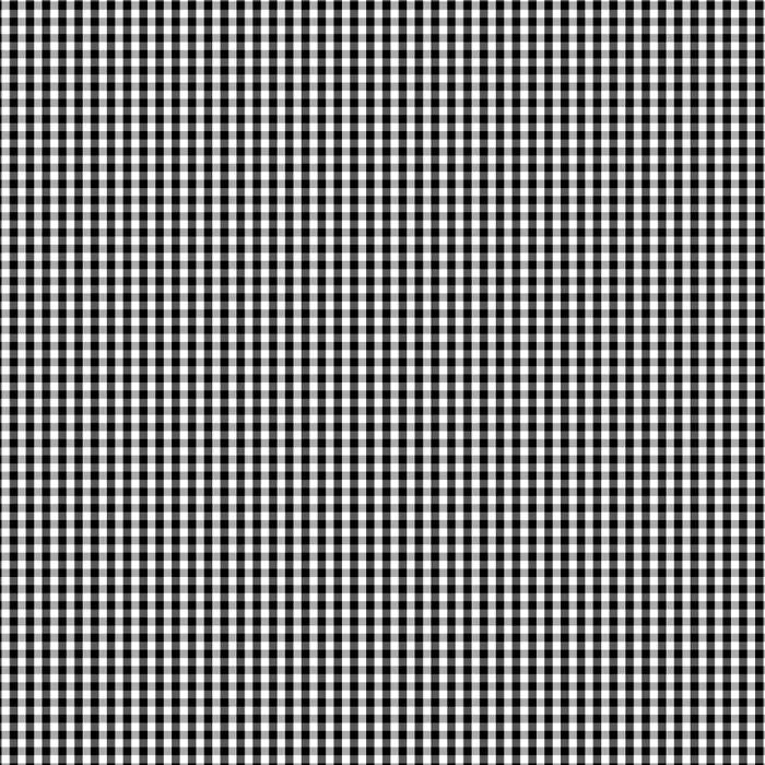 Bias 25mm - Check Black and White - per metre