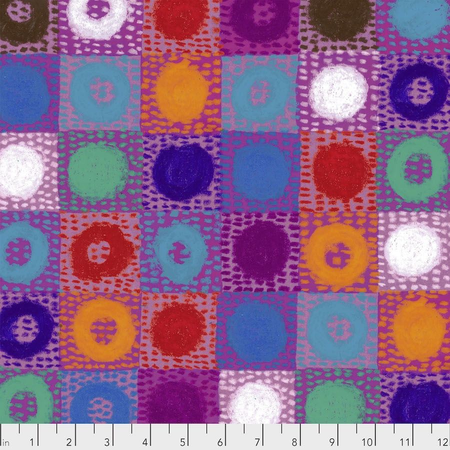 Wonderland Range per metre, Style: Multi Circles in Squares