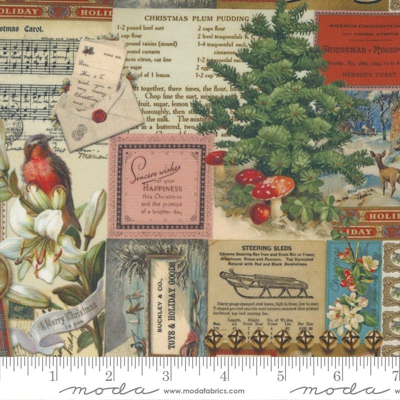 Christmas Faire per metre, Style: Multi 739111