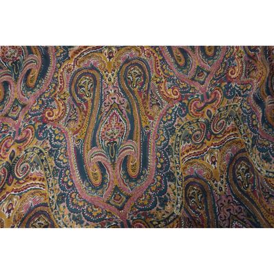 Persian Paisley Crinkle Chiffon Silk per metre