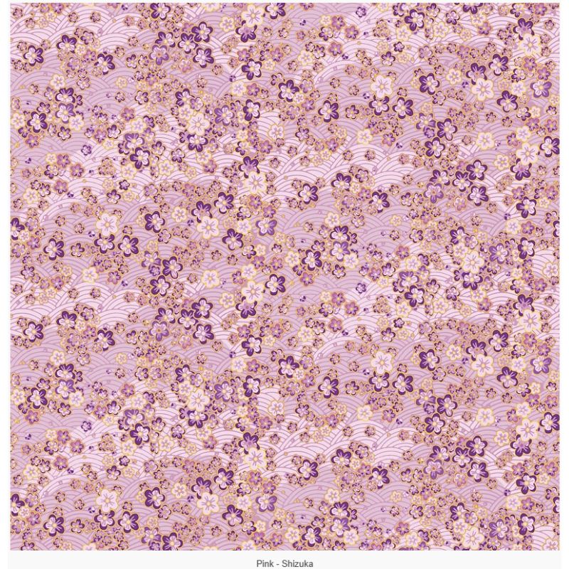 Shizuka - Pink Metallic per metre