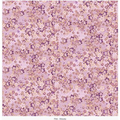 Shizuka - Pink Metallic per metre