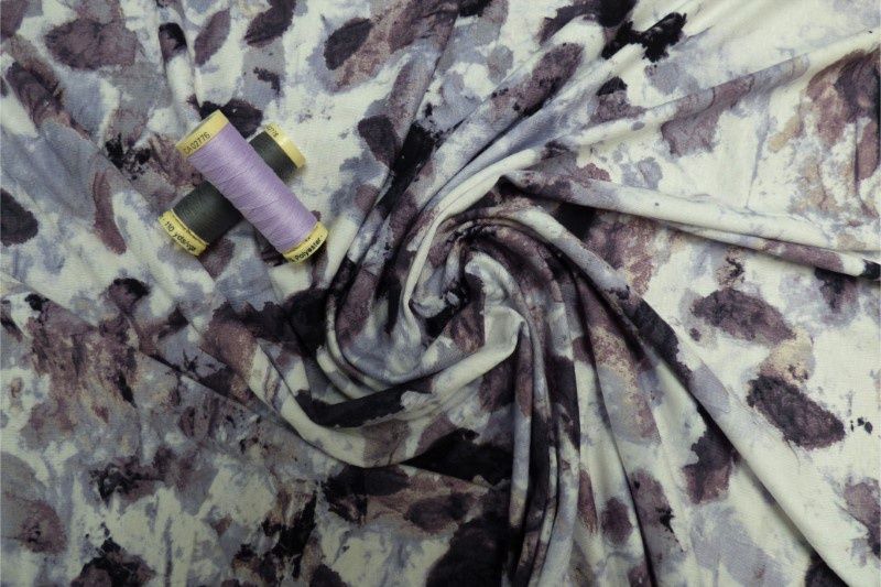 Mia - Smoke Jersey per metre