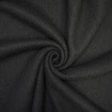 Boiled Wool - Black per metre