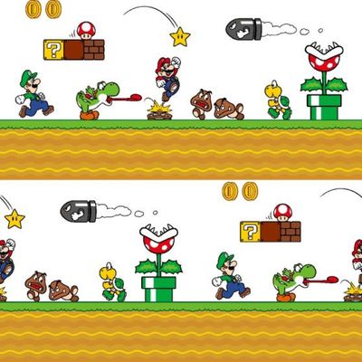 Mario Bros Border per metre