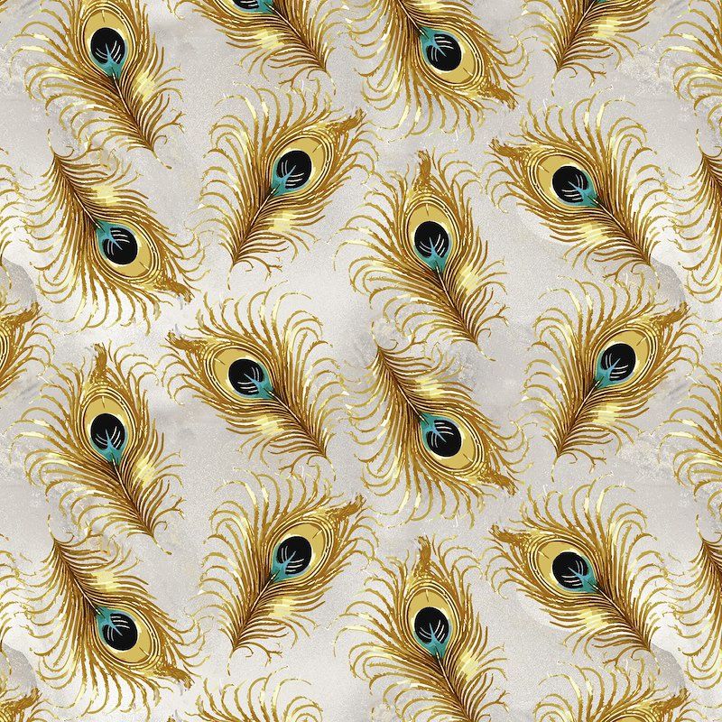 Tossed Feathers - per metre