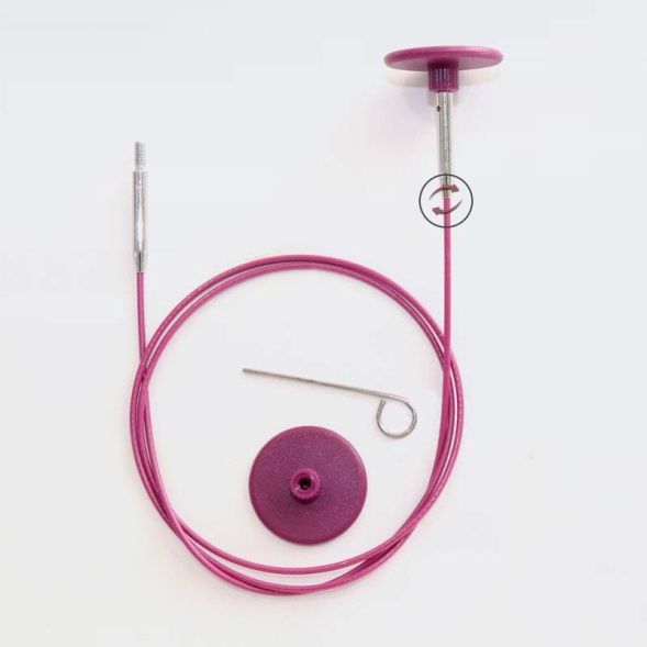 Knitpro Cables - Purple Swivel