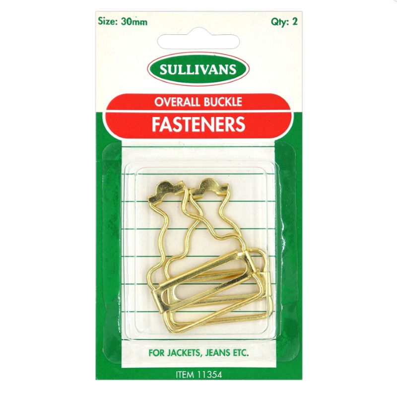 Buckle Overall Fasteners 30mm 2pack