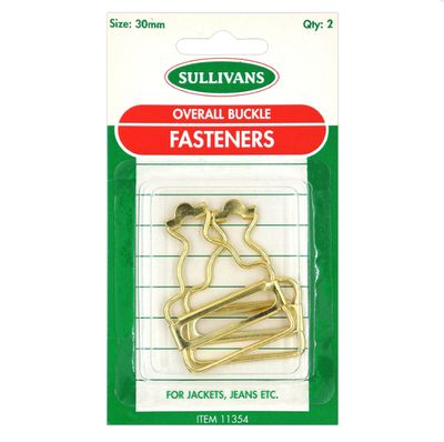 Buckle Overall Fasteners 30mm 2pack