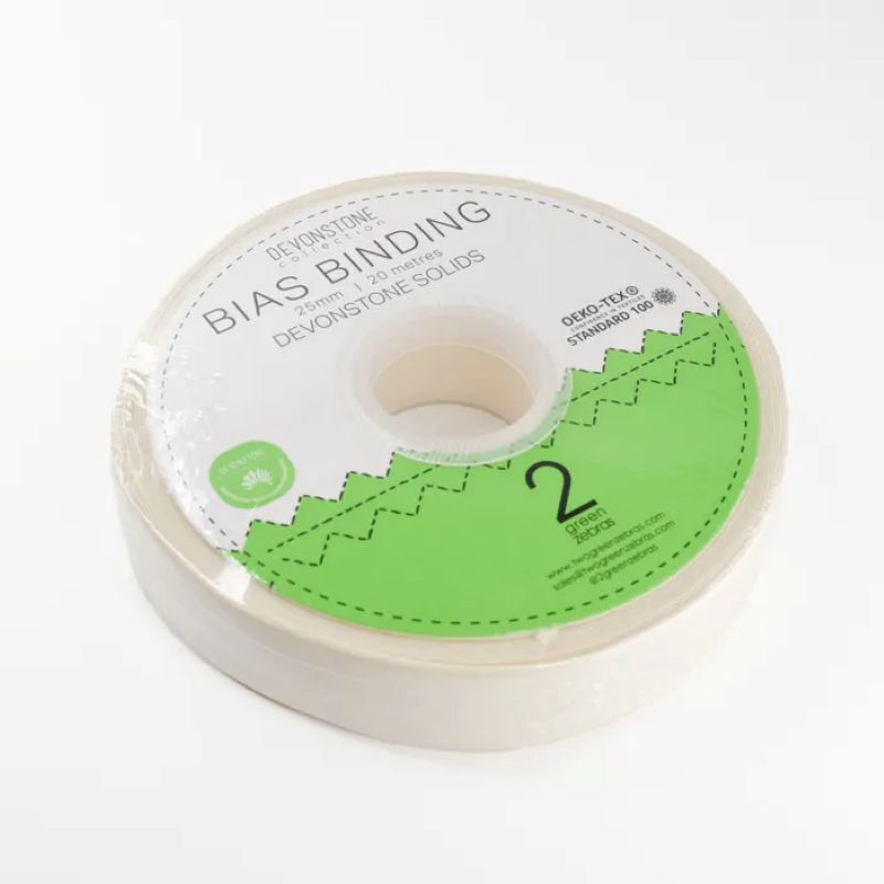 Bias 25mm - 003 Cream DC Solid - per metre