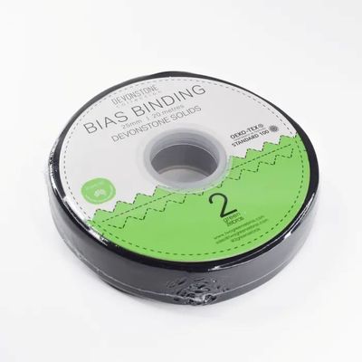 Bias 25mm - 001 Deep Black DC Solid - per metre