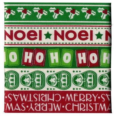 Christmas Ribbon 5x1 M Asst Xmas Colours