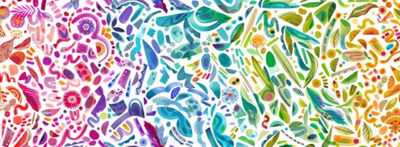 Radiant Rainbow per metre