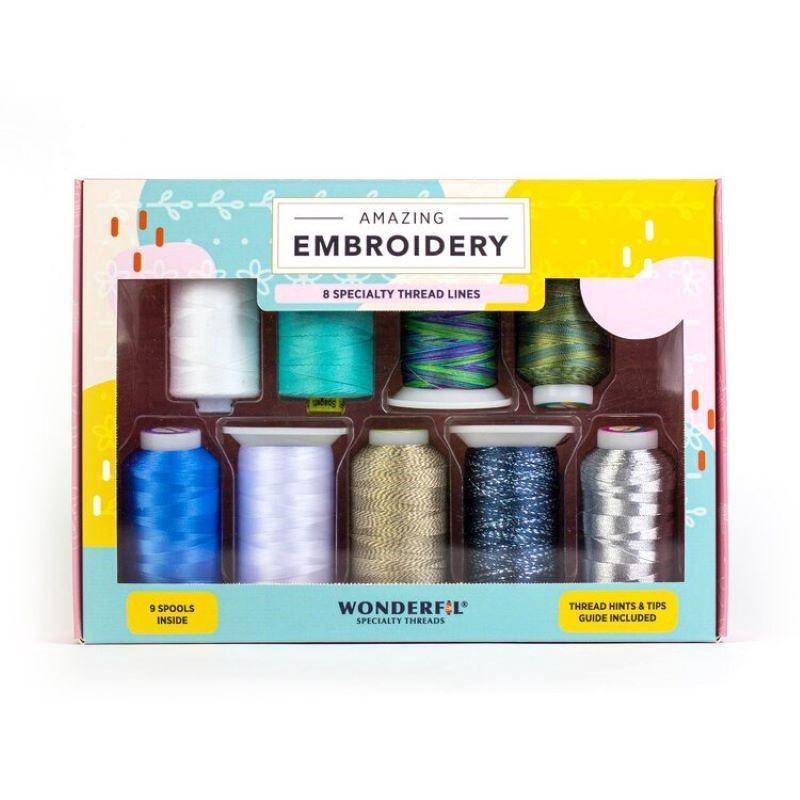 Amazing Embroidery 9 Spool Pack, Colours: Oceania