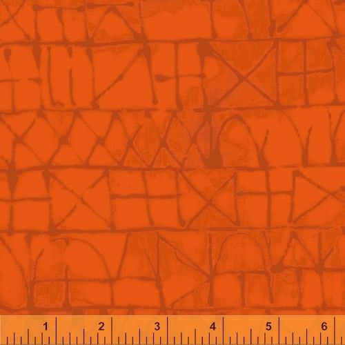 Art History 101 by Marcia Derse per metre, Style: Orange