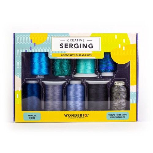 Creative Serging 9 Thread Sampler Pack, Colours: Marina