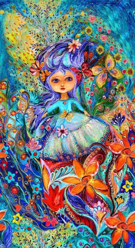 Garden Fairy - 3 Prints per metre, Print: Garden Fairy Panel