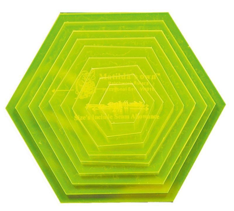 Hexagon Template Sets, Size: Small
