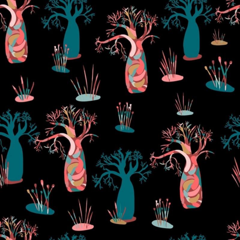 Outback Wanderings - 3 Prints per metre, Print: Boab Trees