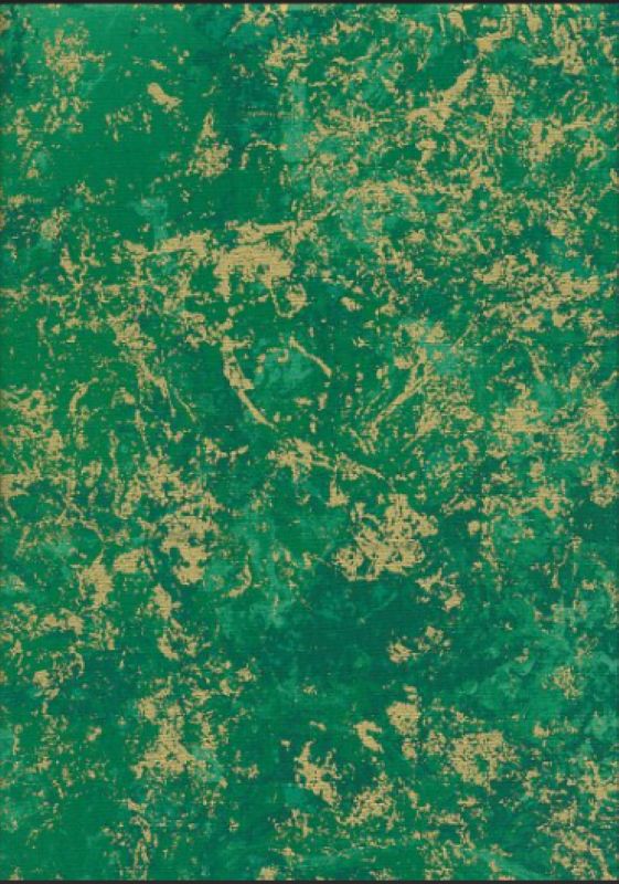 Metallic Studio per metre, Colour: Green/Gold