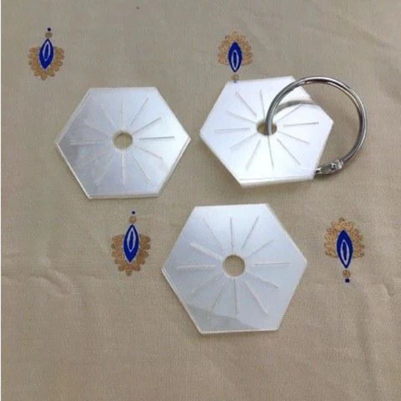 Eppiflex Hexi Templates - multiple sizes, Size: 1/2 inch  75pcs