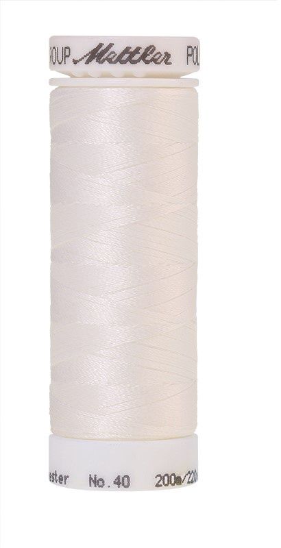Mettler Poly Sheen 200m, Colour: 0015 White
