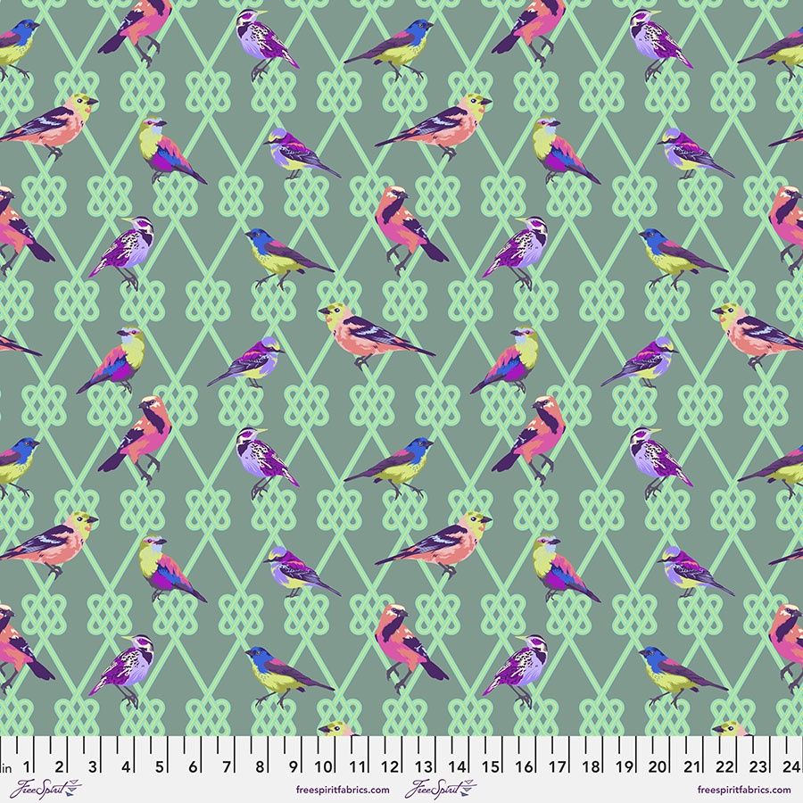 Moon Garden by Tula Pink - per metre, Style: In a Finch 198