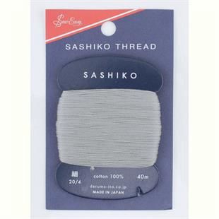 Sashiko Thread 20/4, Colour: Grey, Size: Thin 20/4