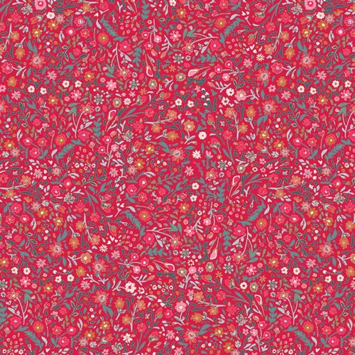 Wintertale by AGF - 3 Prints per metre, Colour: Wintertide Blooms Jolly