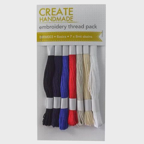 Embroidery Thread Pack, Colour: Basic