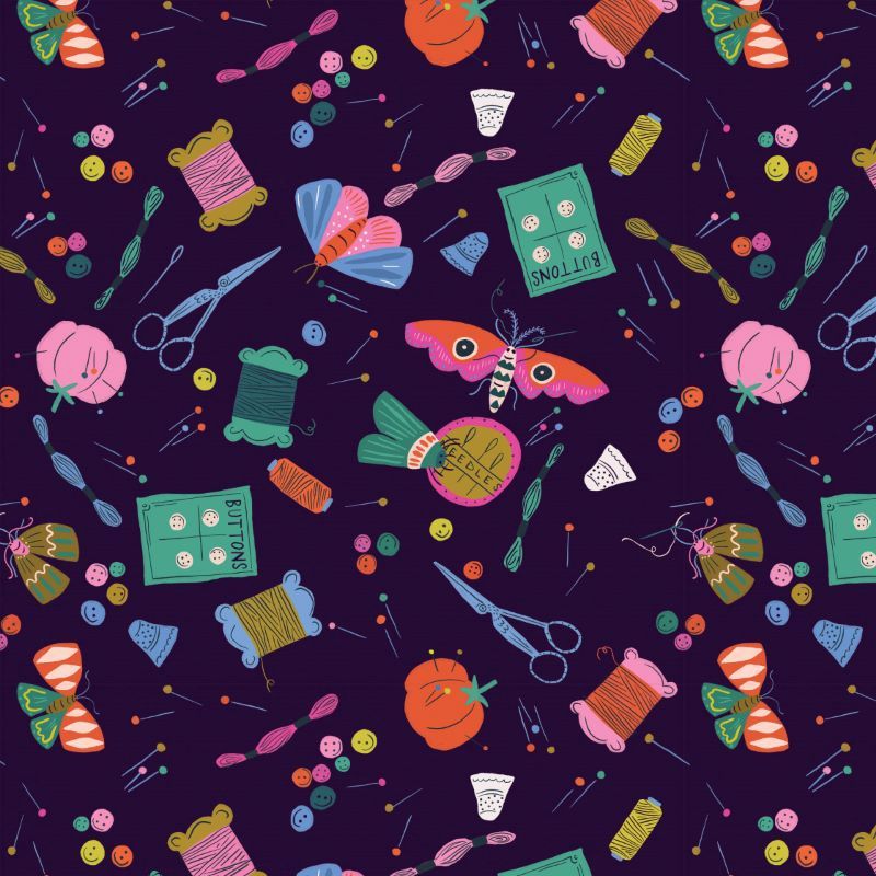 Stitch and Sew Range - per metre, Print: Multi 2385