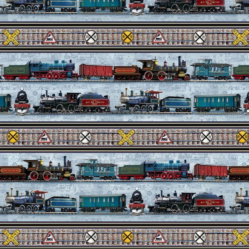 All Aboard Stripe Multi, Print: Stripe Multi